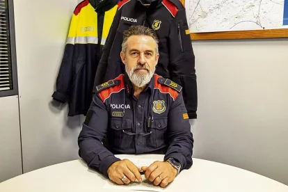Jordi Fadurdo, cap de la UI dels Mossos al Segrià. - JORDI ECHEVARRIA