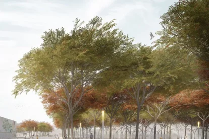 Imatge virtual de com quedarà la plaça de l’Amistat.