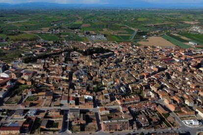 Vista aèria del nucli urbà d’Arbeca. - A.A.