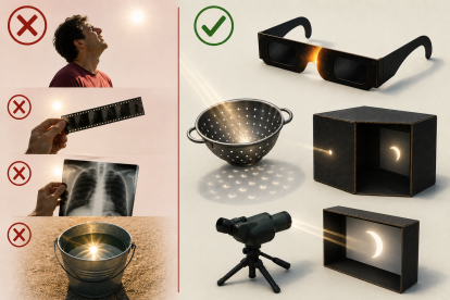 Els mètodes correctes per veure l'eclipsi
