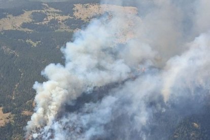 Foc d'alta muntanya a Farrera (Pallars Sobirà)