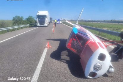 L’accident s’ha produït a l’altura del punt quilomètric 104.