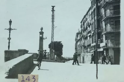 Vista de l’inici de Blondel, amb el pont Vell a l’esquerra. - FONS PEDRO ALMACELLAS