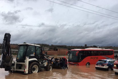 L'autobús escolar d'Arbeca va haver de ser remolcat