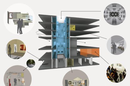 Imatges del projecte del nou Museu Morera, projectat a l'antiga audiència.