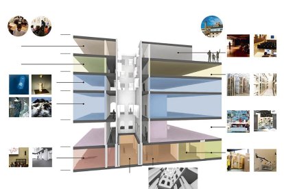 Imatges del projecte del nou Museu Morera, projectat a l'antiga audiència.