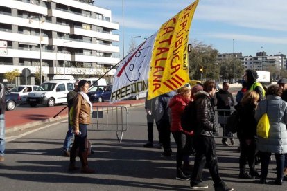 Protestas en rechazo del encarcelamiento de los consellers del Govern y de los presidentes de la ANC y Òmnium.