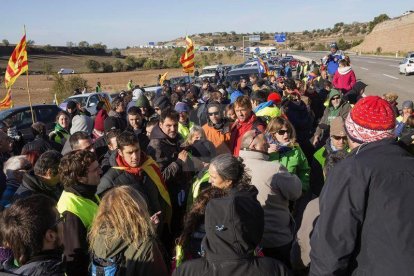 Protestas en rechazo del encarcelamiento de los consellers del Govern y de los presidentes de la ANC y Òmnium.