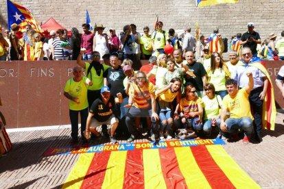 Mobilització sobiranista a Barcelona