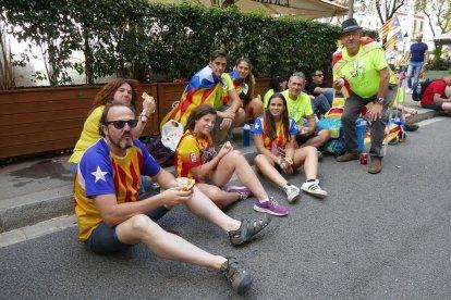 Mobilització sobiranista a Barcelona