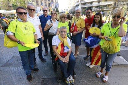 Mobilització sobiranista a Barcelona