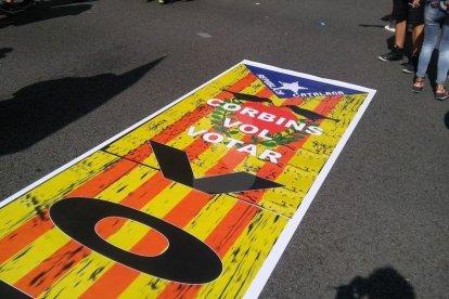 Mobilització sobiranista a Barcelona