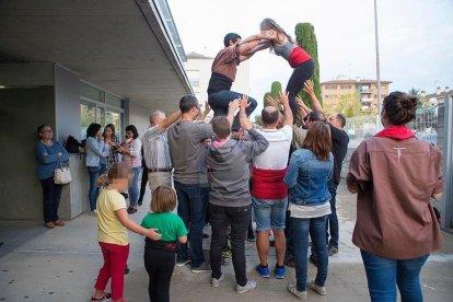 Imatges de les hores prèvies al referèndum sobiranista