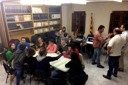Imatges de les hores prèvies al referèndum sobiranista