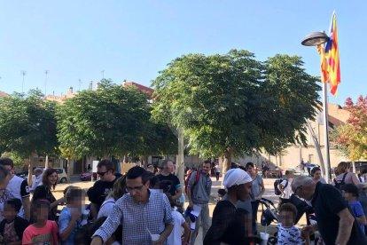 Imatges de les hores prèvies al referèndum sobiranista