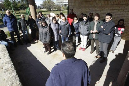 Concentracio pels imputats pel 9N davant de l'INEFC Lleida