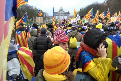 Miles de leridanos han viajado hasta la capital de Bélgica.