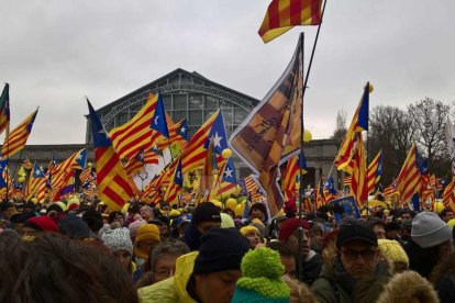 Miles de leridanos han viajado hasta la capital de Bélgica.