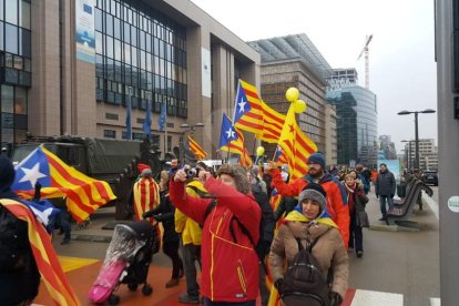 Miles de leridanos han viajado hasta la capital de Bélgica.
