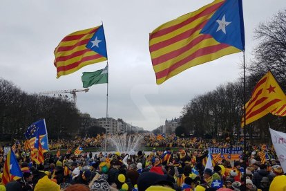 Miles de leridanos han viajado hasta la capital de Bélgica.