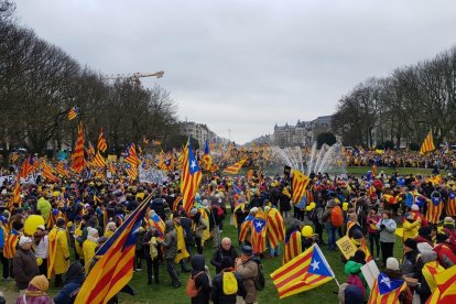 Miles de leridanos han viajado hasta la capital de Bélgica.