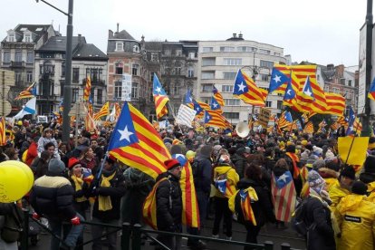 Miles de leridanos han viajado hasta la capital de Bélgica.