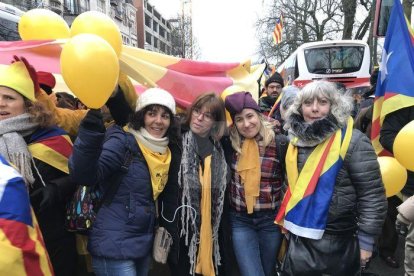 Miles de leridanos han viajado hasta la capital de Bélgica.