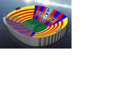 Mosaic animat ■ El Barça va anunciar com serà el mosaic de 90.000 cartolines creat per al Clàssic de dissabte. Serà el primer animat de la història, amb uns enormes castellers.