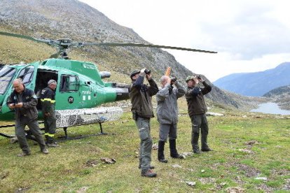 Imatge d’una de les vigilàncies que es van efectuar ahir.