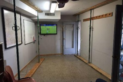 El parc de Seròs es va apuntalar fa uns mesos a causa de deficiències estructurals.