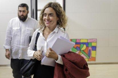 Pedro Sánchez, ahir al sortir de la seu socialista del carrer Ferraz, a Madrid.
