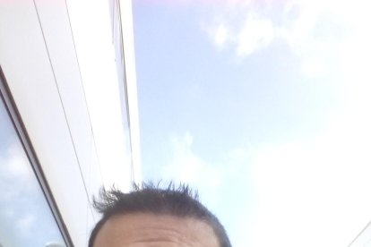 Manu, Axel i Xavi, tres lleidatans que ahir van compartir cotxe per viatjar des de Lleida fins a Barcelona a través del web de BlaBlaCar.