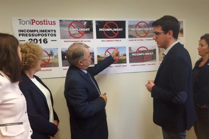 CiU a la Paeria va denunciar ahir els incompliments del PSC.
