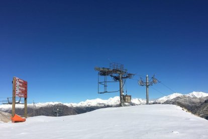 Zones nevades a les pistes de Baqueira-Beret, on s’han assolit els 30 centímetres.