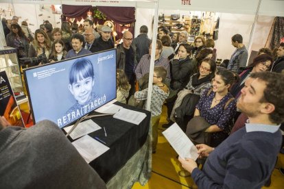Uno de los espacios de la Fira d’Artistes de Tàrrega destinado a la escultura.