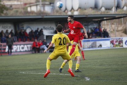 Vendrell, autor del tanto, celebra junto a sus compañeros el que sería el gol de la victoria.