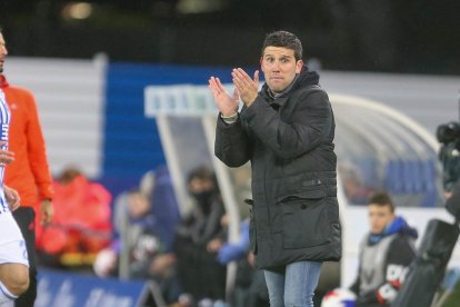 La jugada en la que el portero donostiarra derribó a Mousa y dio paso al penalti que supuso el 2-2