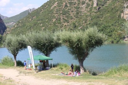 La Platgeta de Camarasa i Mont-rebei, espais a l'espera de regular l'aforament