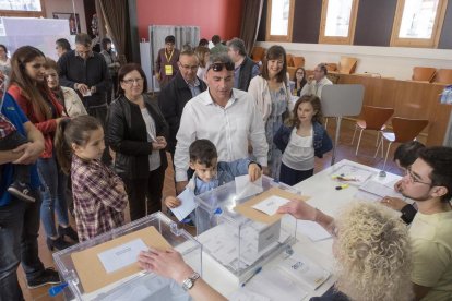 Col·legis electorals a la demarcació de Lleida pels comicis municipals i europeus.