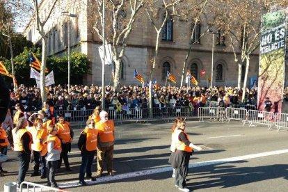 Fotografías de los leridanos en la protesta en la Gran Vía