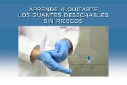Aprèn a treure't els guants d'un sol ús sense riscos d'infecció