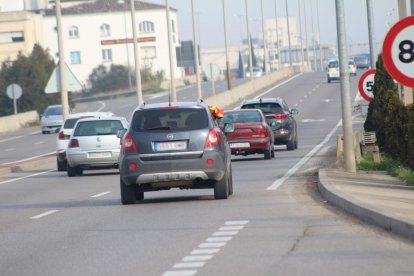 Corte de la A-2, marchas lentas y manifestación