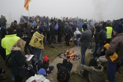 IMATGES. Protestes a Lleida el 21-D