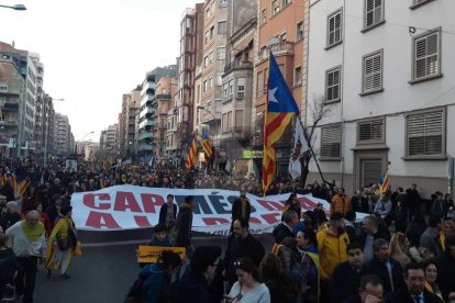 Manifestaciones al mediodía y por la tarde en localidades de Lleida contra el juicio del 'proceso'