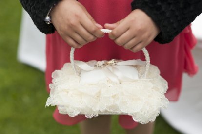 El pom d'una porta, una abella en una flor, una mà,...