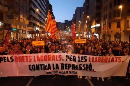 Manifestaciones al mediodía y por la tarde en localidades de Lleida contra el juicio del 'proceso'