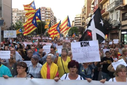 Manifestación en Lleida por el segundo aniversario del 1-O