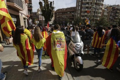 La manifestació d'estudiants ha reunit unes 2.000 persones.