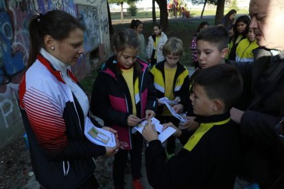 La deportista checa Verónika Kubínová, con medallas de oro en campeonatos europeos y del mundo de orientación en BTT, ha trabajado como auxiliar de conversación dentro del proyecto lingüístico Meridio de este colegio leridano.