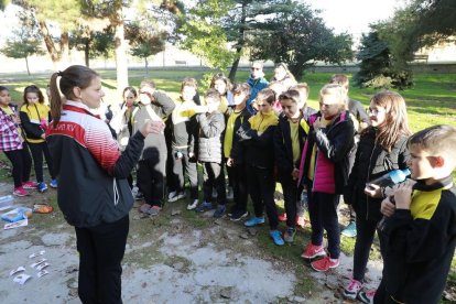 La deportista checa Verónika Kubínová, con medallas de oro en campeonatos europeos y del mundo de orientación en BTT, ha trabajado como auxiliar de conversación dentro del proyecto lingüístico Meridio de este colegio leridano.